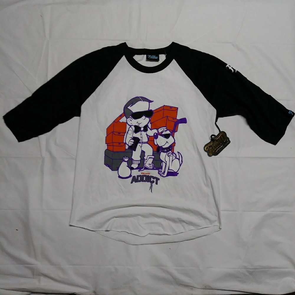 Baseball 3/4 Sleeve Shirt - Large - SneakerHead